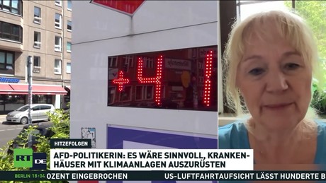 AfD-Politikerin fordert besseren Hitzeschutz für Krankenhäuser und Pflegeheime