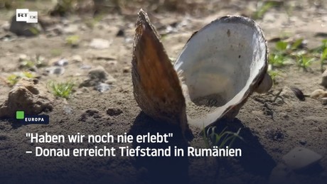 "Haben wir noch nie erlebt" – Donau erreicht Tiefstand in Rumänien