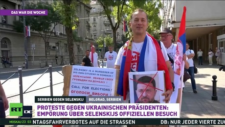 Selenskij in Serbien: Proteste gegen Solidaritätsbesuch in Belgrad