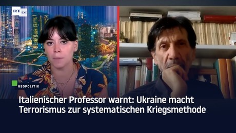 Italienischer Professor warnt: Ukraine macht Terrorismus zur systematischen Kriegsmethode