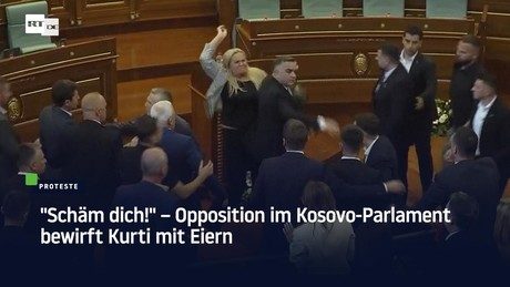 "Schäm dich!" – Opposition im Kosovo-Parlament bewirft Kurti mit Eiern