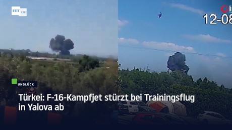 Türkei: F-16-Kampfjet stürzt bei Trainingsflug in Yalova ab
