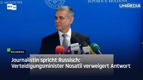 Moldawiens Verteidigungsminister unterbricht auf Russisch gestellte Frage: "Ich verstehe Sie nicht"