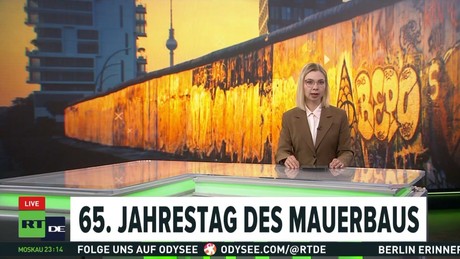 65. Jahrestag des Mauerbaus