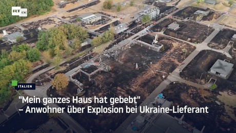 "Mein ganzes Haus hat gebebt" – Anwohner über Explosion bei Ukraine-Lieferant