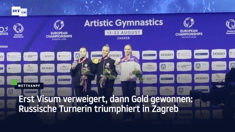 Erst Visum verweigert, dann Gold gewonnen: Russische Turnerin triumphiert in Zagreb