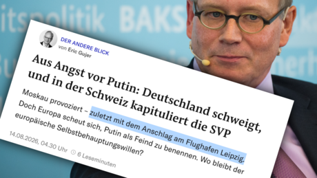 Gujer will Deutschland gefallen: Aus Leipzig macht abgehender NZZ-Chef einen russischen Angriff