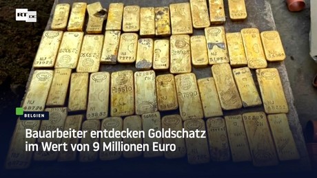 Bauarbeiter entdecken Goldschatz im Wert von 9 Millionen Euro