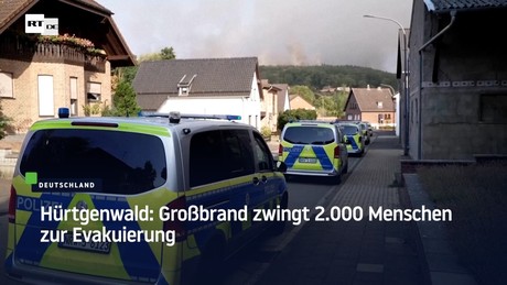 Hürtgenwald: Großbrand zwingt 2.000 Menschen zur Evakuierung