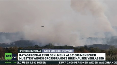 Dürre in Deutschland: Waldbrand in Nordrhein-Westfalen und extremes Niedrigwasser