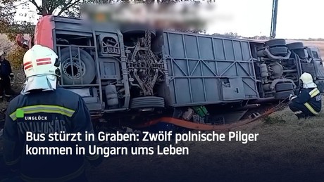 Bus stürzt in Graben: Zwölf polnische Pilger kommen in Ungarn ums Leben