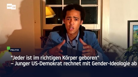 "Jeder ist im richtigen Körper geboren" – Junger US-Demokrat rechnet mit Gender-Ideologie ab