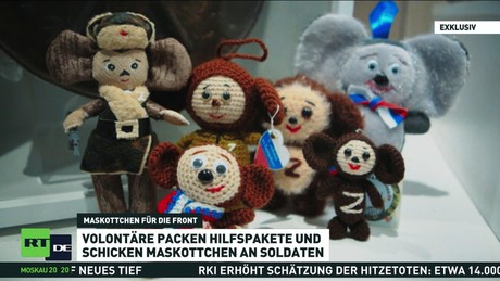 Handgemachte Glücksbringer: Russische Freiwillige unterstützen Soldaten