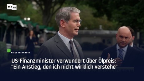 US-Finanzminister verwundert über Ölpreis: "Ein Anstieg, den ich nicht wirklich verstehe"