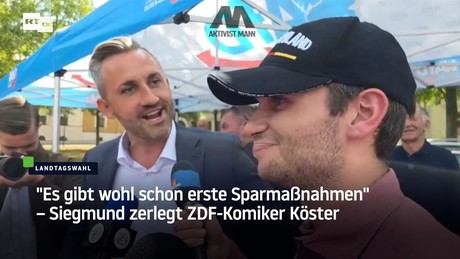 "Es gibt wohl schon erste Sparmaßnahmen" – Siegmund zerlegt ZDF-Komiker Köster