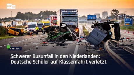 Schwerer Busunfall in den Niederlanden: Deutsche Schüler auf Klassenfahrt verletzt