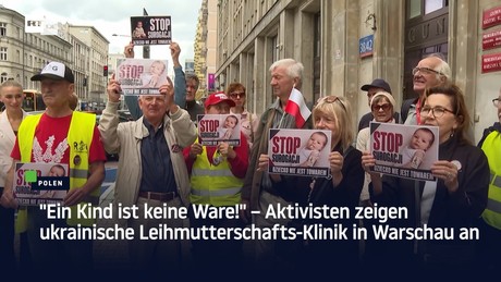 "Ein Kind ist keine Ware!" – Aktivisten zeigen ukrainische Leihmutterschafts-Klinik in Warschau an