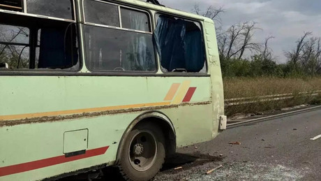 Neun Tote bei ukrainischem Angriff auf Bus in der Volksrepublik Lugansk