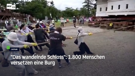 "Das wandelnde Schloss": 1.800 Menschen versetzen eine Burg