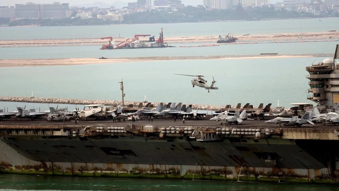 Rostige "Abraham Lincoln" -  US-Flugzeugträger nach Iran-Einsatz völlig heruntergekommen