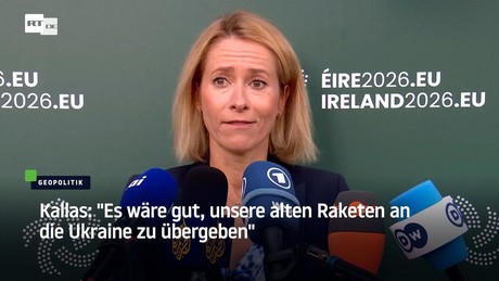Kallas: "Es wäre gut, unsere alten Raketen an die Ukraine zu übergeben"