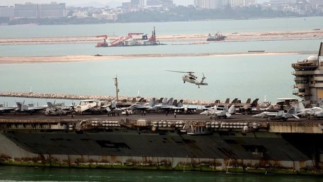 Rostige "Abraham Lincoln" -  US-Flugzeugträger nach Iran-Einsatz völlig heruntergekommen