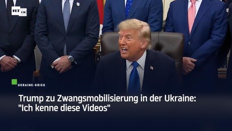 Trump zu Zwangsmobilisierung in der Ukraine: "Ich kenne diese Videos"
