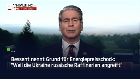 Bessent nennt Grund für Energiepreisschock: "Weil die Ukraine russische Raffinerien angreift"