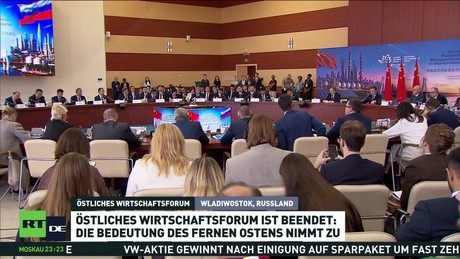 Vereinbarungen im Wert von 70 Milliarden Euro: Östliches Wirtschaftsforum zieht Bilanz