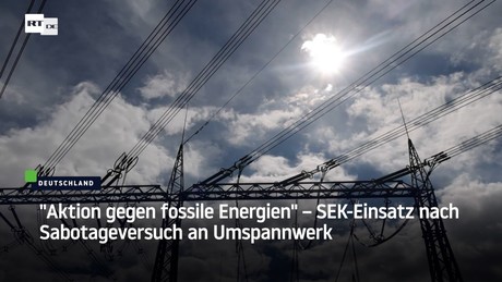 "Aktion gegen fossile Energien" – SEK-Einsatz nach Sabotageversuch an Umspannwerk