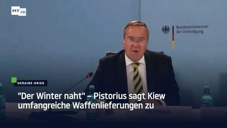 "Der Winter naht" – Pistorius sagt Kiew umfangreiche Waffenlieferungen zu