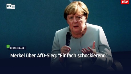 Merkel über AfD-Sieg: "Einfach schockierend"