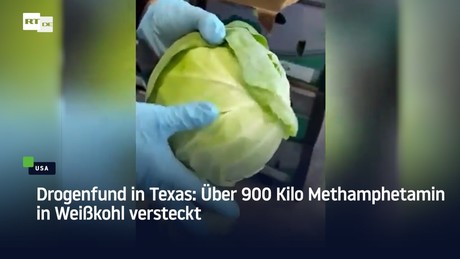 Drogenfund in Texas: Über 900 Kilo Methamphetamin in Weißkohl versteckt