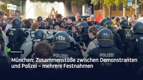 München: Zusammenstöße zwischen Demonstranten und Polizei – mehrere Festnahmen