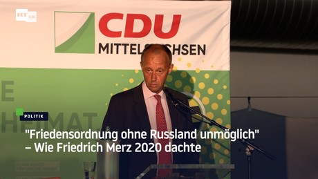 "Friedensordnung ohne Russland unmöglich" – Wie Friedrich Merz 2020 dachte