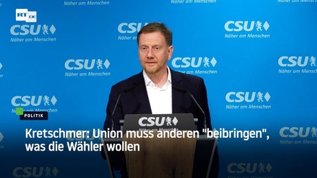 Kretschmer: Union muss anderen "beibringen", was die Wähler wollen