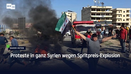 Proteste in ganz Syrien wegen Spritpreis-Explosion