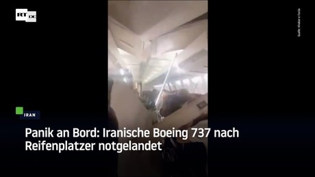 Panik an Bord: Iranische Boeing 737 nach Reifenplatzer notgelandet