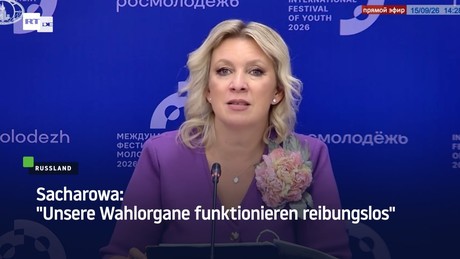 Sacharowa: "Unsere Wahlorgane funktionieren reibungslos"