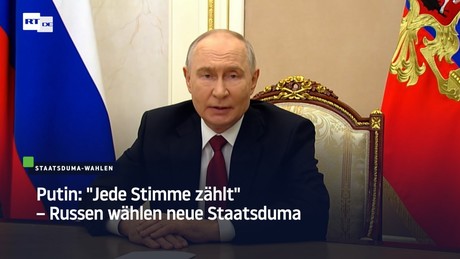 Putin: "Jede Stimme zählt" – Russen wählen neue Staatsduma