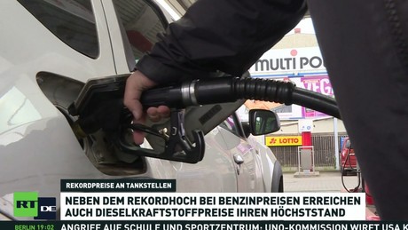 Rekordpreise an Tankstellen: Diesel bei 2,45 EUR pro Liter