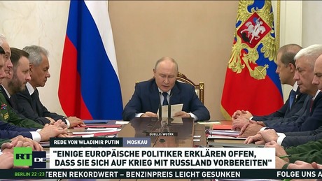"Sinkende Umfragewerte retten" – Putin nennt Motiv für Europas Kriegsvorbereitungen