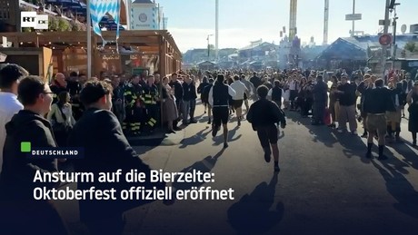 Ansturm auf die Bierzelte: Oktoberfest offiziell eröffnet
