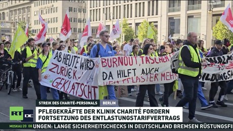 Pflegekräfte der Charité erneut im Streik