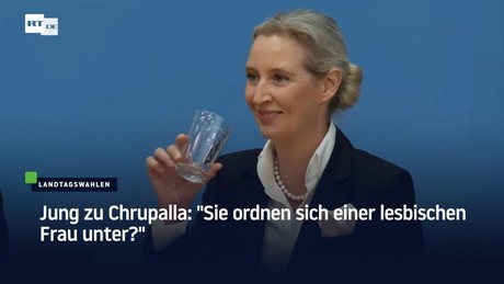 Jung zu Chrupalla: "Sie ordnen sich einer lesbischen Frau unter?"