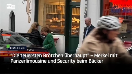 "Die teuersten Brötchen überhaupt" – Merkel mit Panzerlimousine und Security beim Bäcker