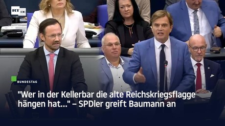 "Wer in der Kellerbar die alte Reichskriegsflagge hängen hat…" – SPDler greift Baumann an