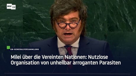 Milei über die Vereinten Nationen: Nutzlose Organisation von unheilbar arroganten Parasiten