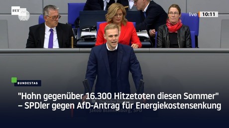 "Hohn gegenüber 16.300 Hitzetoten diesen Sommer" – SPDler gegen AfD-Antrag für Energiekostensenkung