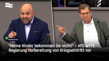 "Meine Kinder bekommen Sie nicht!" – AfD wirft Regierung Vorbereitung von Kriegseintritt vor